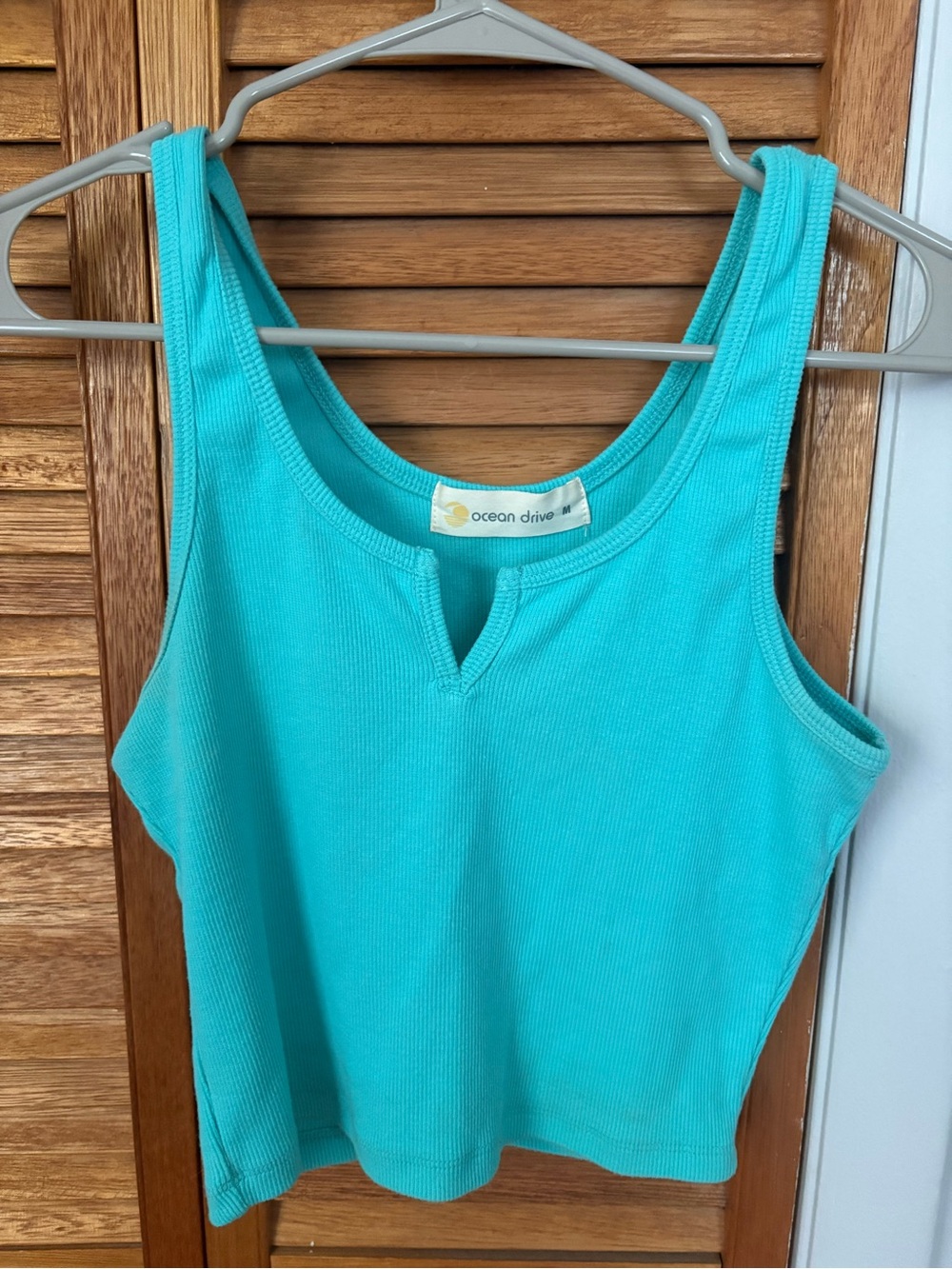 Ocean Drive Ribbed Tank Top